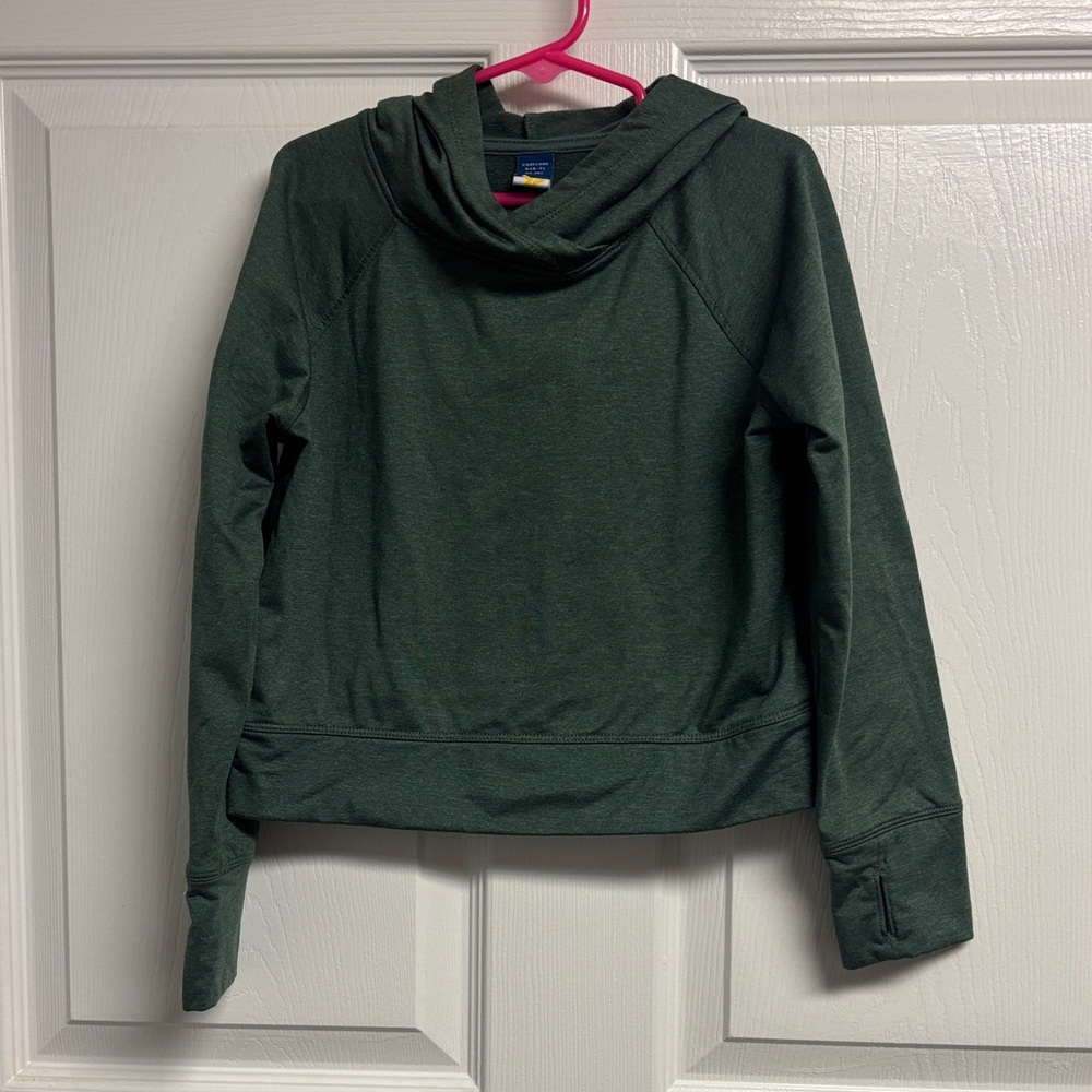 Old Navy Dark Green Dri Fit Hoodie